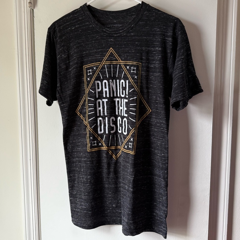 Panic! at the Disco black/charcoal gray tee